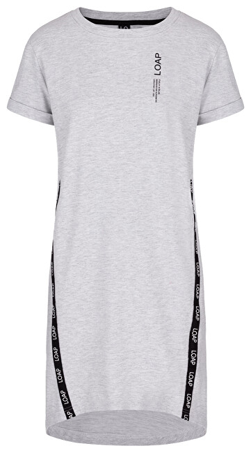 Fustan LOAP EWELINA Comfort Fit, i hirtë