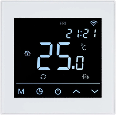 Termostat Heatcom HC91 WiFi me agjendë, i bardhë
