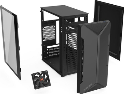 Куќиште за компјутер Krux Astro ARGB, Midi Tower