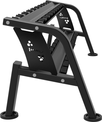 Stojcë për shtanga HMS Premium STR10 Pro, kapacitet 100kg, çelik, gri