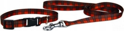 Lidhëse qeni Matteo Straight Leash 30mm Scottish Tartan, 130cm, shumëngjyrësh
