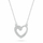 Set bizhuterish argjendi Hearts me zircone SET259W (varëse dhe vathë)
