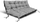 Jastëk kopshti Garden Cushion, 120x80 cm, rezistent ndaj ujit, gri
