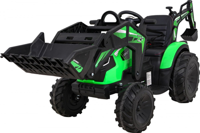 Traktor lodër me bateri Ramiz 720-T, me rimorkjo, për kalamaj, i gjelbër