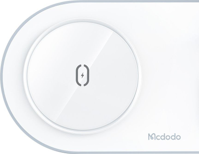 Karikues wireless 3‑në‑1 Mcdodo, 15W, për iPhone, AirPods edhe Apple Watch, i bardhë
