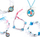 Set kreativ Djeco Oh! The Beads Birds, rruaza shumëngjyrëshe, për fëmijë 7+