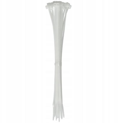 Lidhëse kabllosh Plastrol OK-2510B, 2.5×100 mm, të bardha