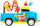 Makina lodër Dickie ABC Fruit Car me litar, 25 cm, shumëngjyrëshe