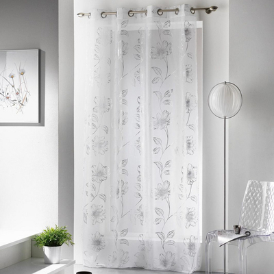 Perde Douceur D’Interieur, 140 Xx 240 cm, të argjendta