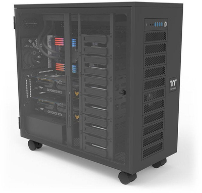 Kuti PC Thermaltake AX700, Super Tower, klas workstation, ngjyr e zezë
