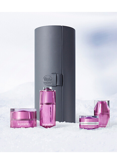 Set La Prairie Platinum Rare Krem për sy 20+3 ml + Serum për sy 15 ml + Eliksir nate 3 ml + Çantë udhëtimi