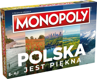Lojë tavoline Hasbro Monopoly Poland Is Beautiful, edicioni 2022, për 2 6 lojtarë, shumëngjyrëshe