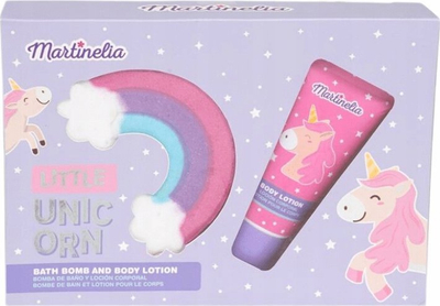 Set larje Martinelia Little Unicorn, xhel dushi dhe bombë banjoje, për kalamaj