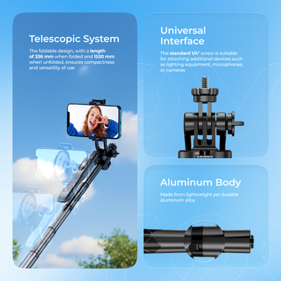 Tripod Proove MegaStick, 153 cm, i zi