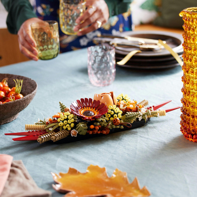 Set LEGO Icons Dried Flower Centrepiece 10314, 812 copa, për të rritur, shumëngjyrësh