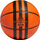 Top basketbolli adidas 3 Stripes Rubber X3, nr. 7, gome e fortë, portokalli