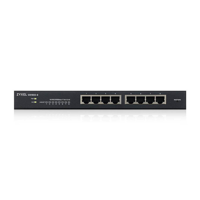 Switch rrjeti Zyxel GS1900-8, 8 porte Gigabit, L2, gri