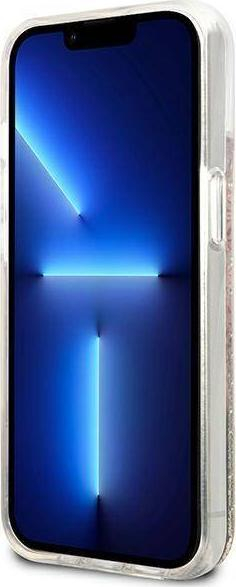Mbulesë telefoni Guess GUHCP13SLFLSD për iPhone 13 mini 5.4", TPU, Paisley Liquid Glitter, ngjyrë gold