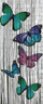 Perde bambuje Maximex Butterfly, 65 fije, 90 x 200 cm, shumëngjyrëshe