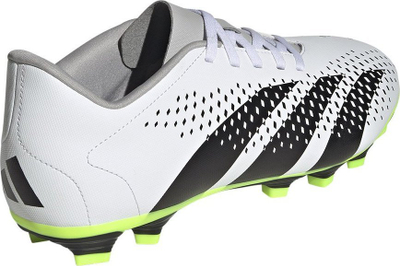 Këpucë futbolli Adidas Predator Accuracy.4 FG/AG, unisex, për fushë të thatë edhe sintetike, të bardha me të zeza