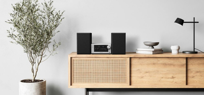 Sistem muzikor Panasonic SC-PM704EG-S, HiFi Micro, DAB+, Bluetooth, argjendtë