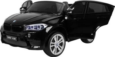 Makinë elektrike për fëmijë BMW X6M XXL, 2 vende, telekomandë, e zezë me shkëlqim