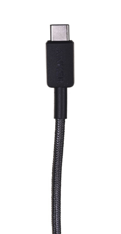Kabllo Anker 322, USB-C me USB-C, 1.8m, e zezë