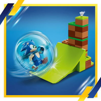 Lodër ndërtimi LEGO Sonic the Hedgehog 76990, Sonic Speed Sphere Challenge, 292 copa, shumëngjyrëshe