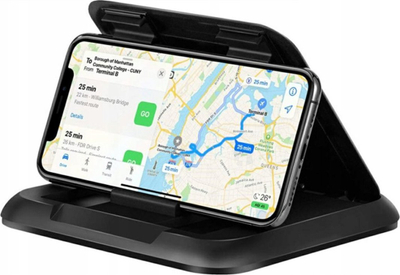 Mbajtëse telefoni për veturë For Cockpit 51J, për pult, për telefona deri 7", e zezë