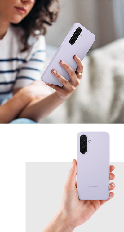 Силиконска маска Samsung за Galaxy A36, оригинална, виолетова боја