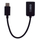 Kabllo USB OTG 2GO 795815, USB A në USB C, 15 cm, e zezë