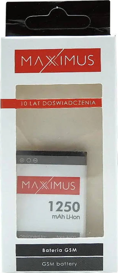 Bateri telefoni Maxximus BL-5C për Nokia 3100, 1250mAh, Li-Ion, e bardhë