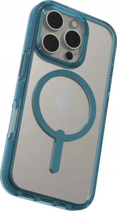 Mbështjellës ZAGG Santa Cruz Snap për iPhone 16 Pro, MagSafe, River Blue