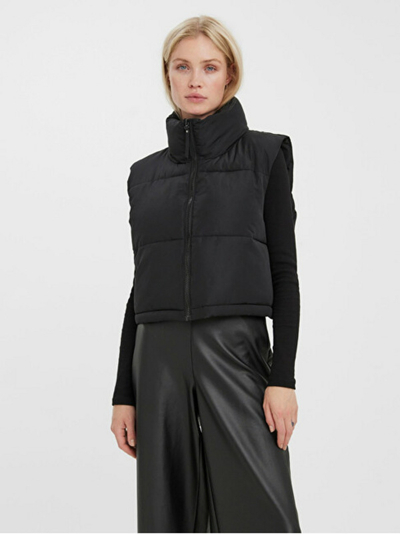 VERO MODA VMMILEY Елек со обичен крој, црна