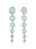 Vathë varëse të veshura me ar me amazonite Elegant 2300E100-43