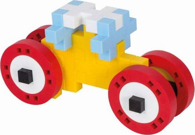 Lojë ndërtimi Plus-Plus Midi Basic Make and GO Car, 46 copë, shumëngjyrëshe