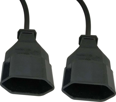 Kabllo rryme Akyga AK-RD-05A, 1x fole Euro 2x fole Euro, 1.2 m, i zi