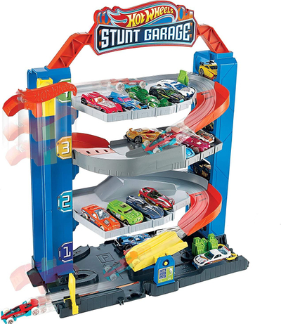 Сет за играње Hot Wheels Garage Parking GNL70, со лифт, со автомобил