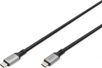 Kабел УСБ Дигитус DB-300443-010-S, УСБ-Ц во УСБ-Ц, 1 m, црн