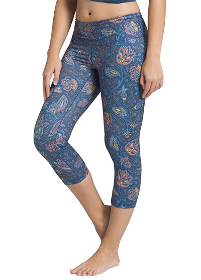 Geta sportive Prana Pillar Printed Capri, të kaltra, XL, woman