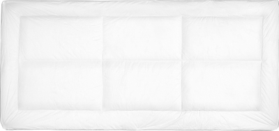 Topper për dyshek Beliani MULHACEN, 90 x 200 cm, mikrofiber, i bardhë