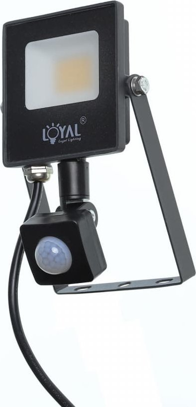 Prozhektor LED 10W, 1400 lm, IP65, 4000K, me sensor, i zi