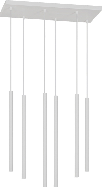 Lampë varëse Orno Harmoni, 6x20W, sokëll G9, e bardhë