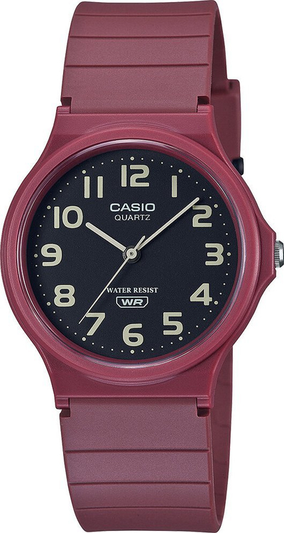 Ora dore Casio MQ24UC 4B, analoge, rezistente ndaj ujit, kafe
