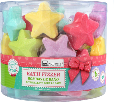 Bomba për banjo IDC Institute Fizzy Bath Stars, 36 copë, 35g, shumëngjyrëshe