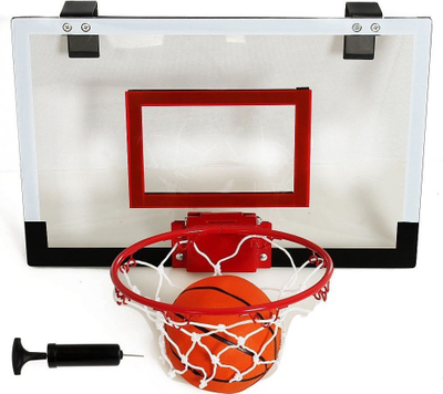 Set basketbolli Slamdunk Pro, tabelë 18"x12", për fëmijë, portokalli