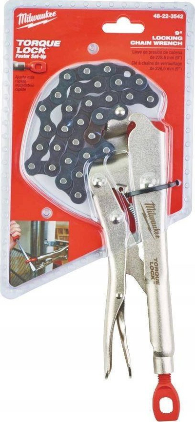Çelës zinxhir Milwaukee Torque Lock 9", çelik, gri