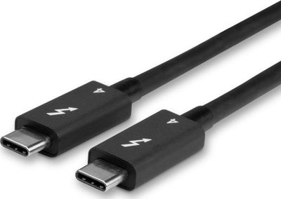 Kabllo Lindy Thunderbolt 4 USB C, 1m, 40 Gb/s, e zezë