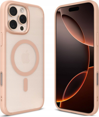 Kapak telefoni Spigen Ultra Hybrid T Mag për iPhone 16 Pro, MagSafe, rozë