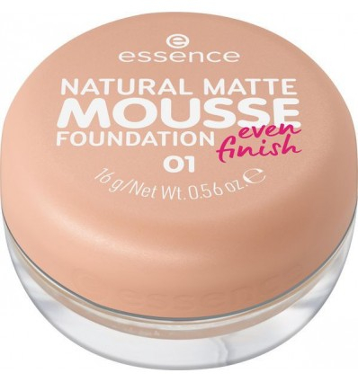 Krem pudër Essence Natural Matte Mousse Foundation, 01